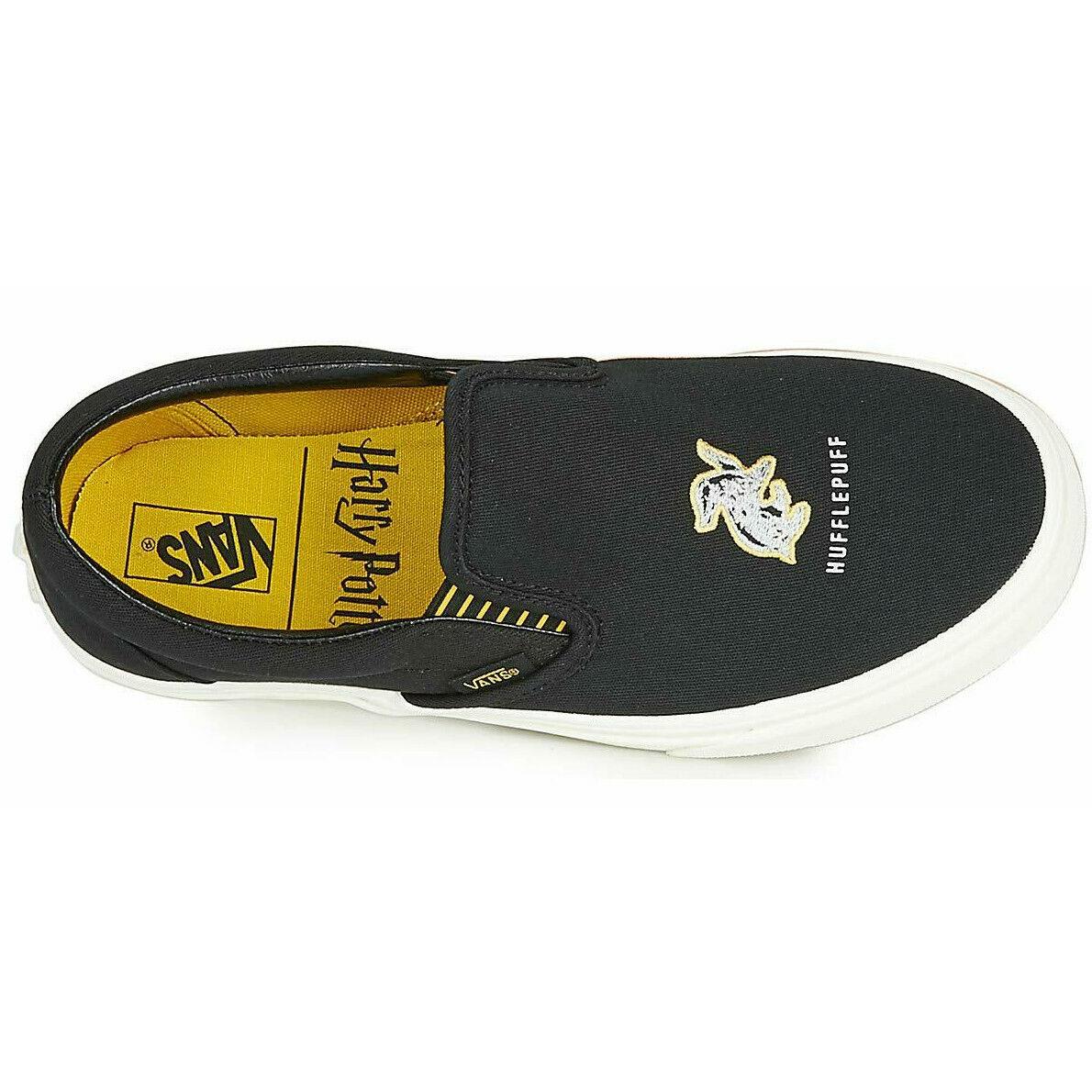 burn parts Ray Vans Off The Wall Men`s X Harry Potter Hufflepuff Slip-on Shoes 9.5 10 10.5  | 043347285501 - Vans shoes Off The Wall - (Harry Potter) Hufflepuff/Black  | SporTipTop