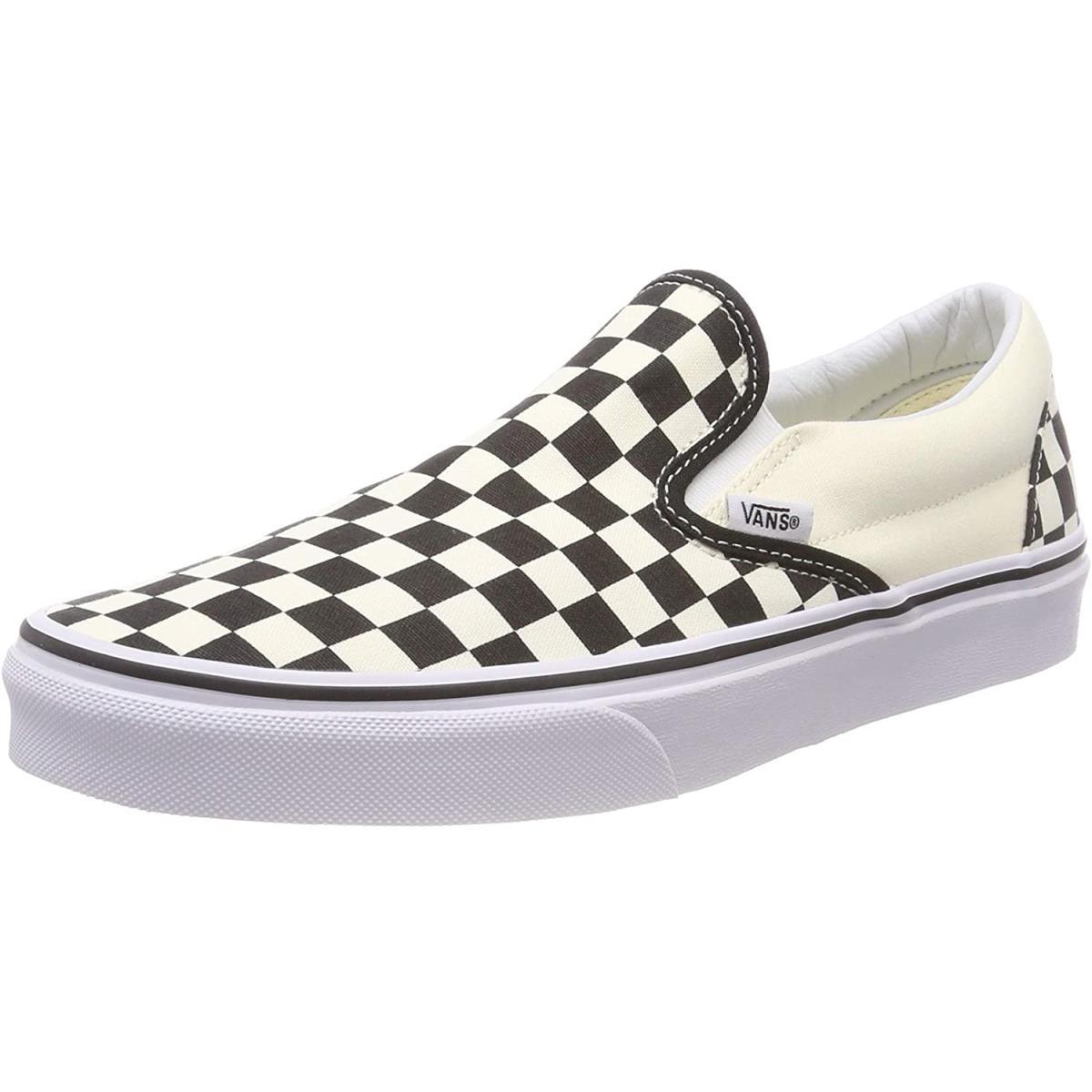Vans shoes  - Black/Off White/Checkerboard 12