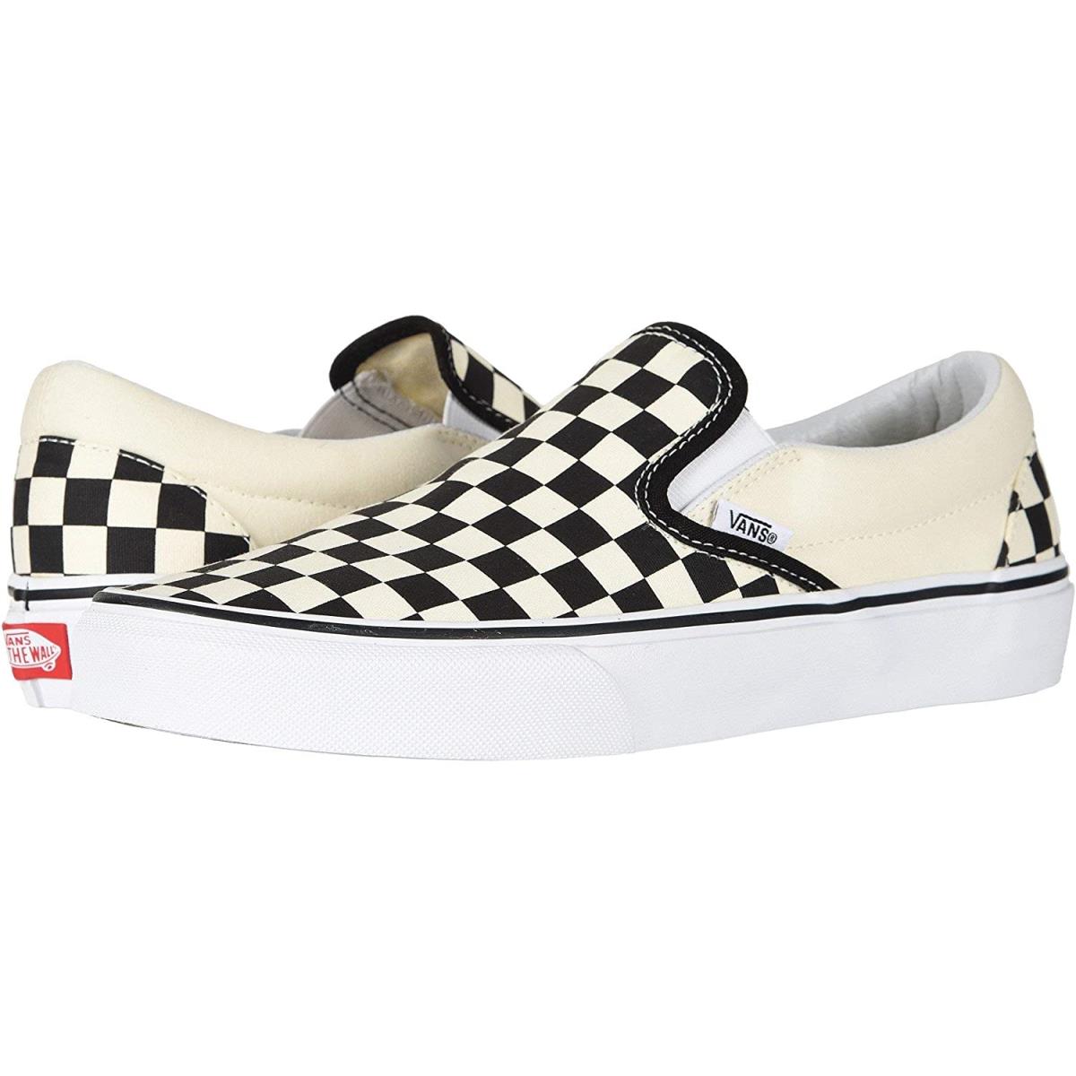 Vans shoes  - Black/Off White/Checkerboard 19