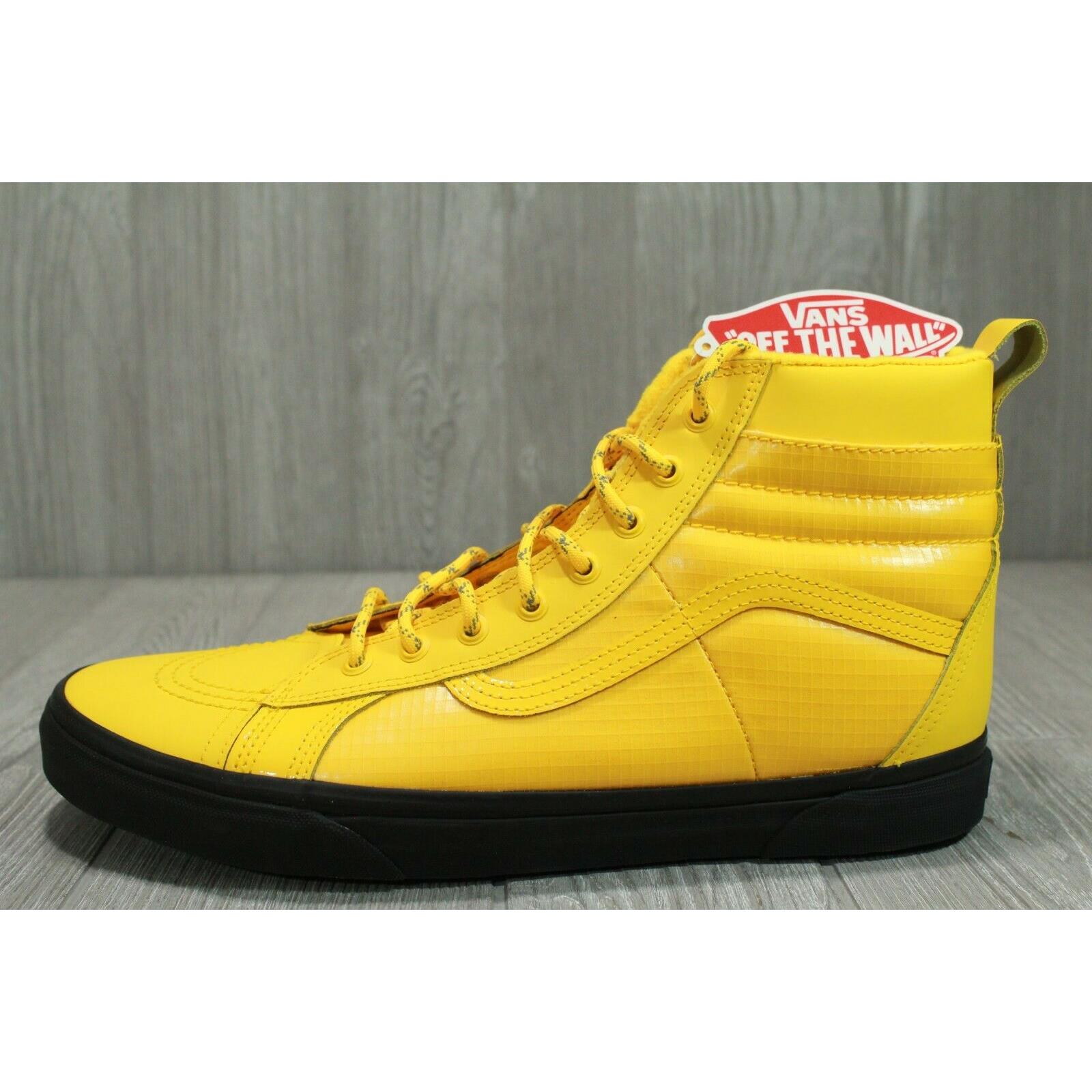 yellow high top vans mens