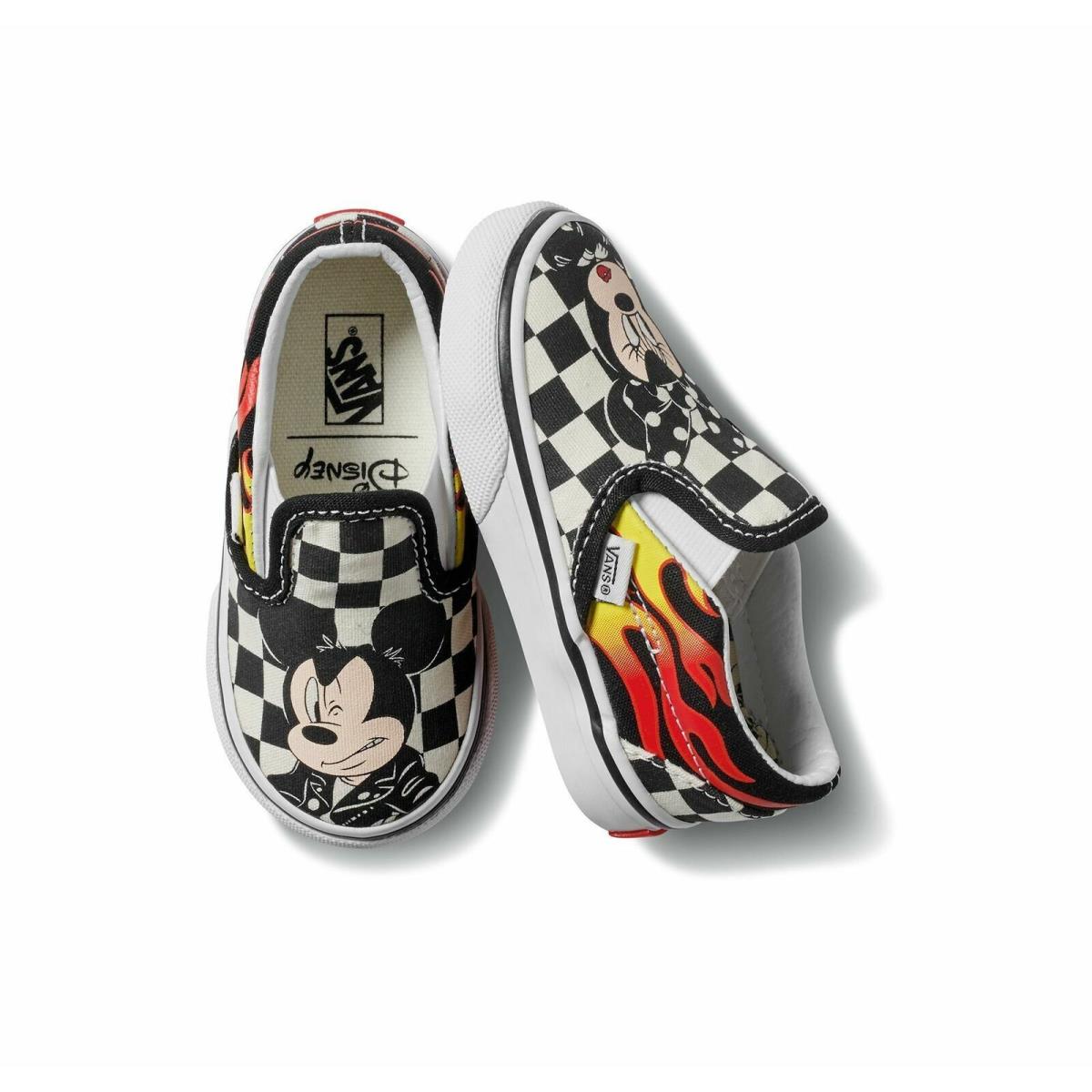 Vans x Disney Mickey Minnie Mouse Classic Slip-on Shoes Toddler Infant