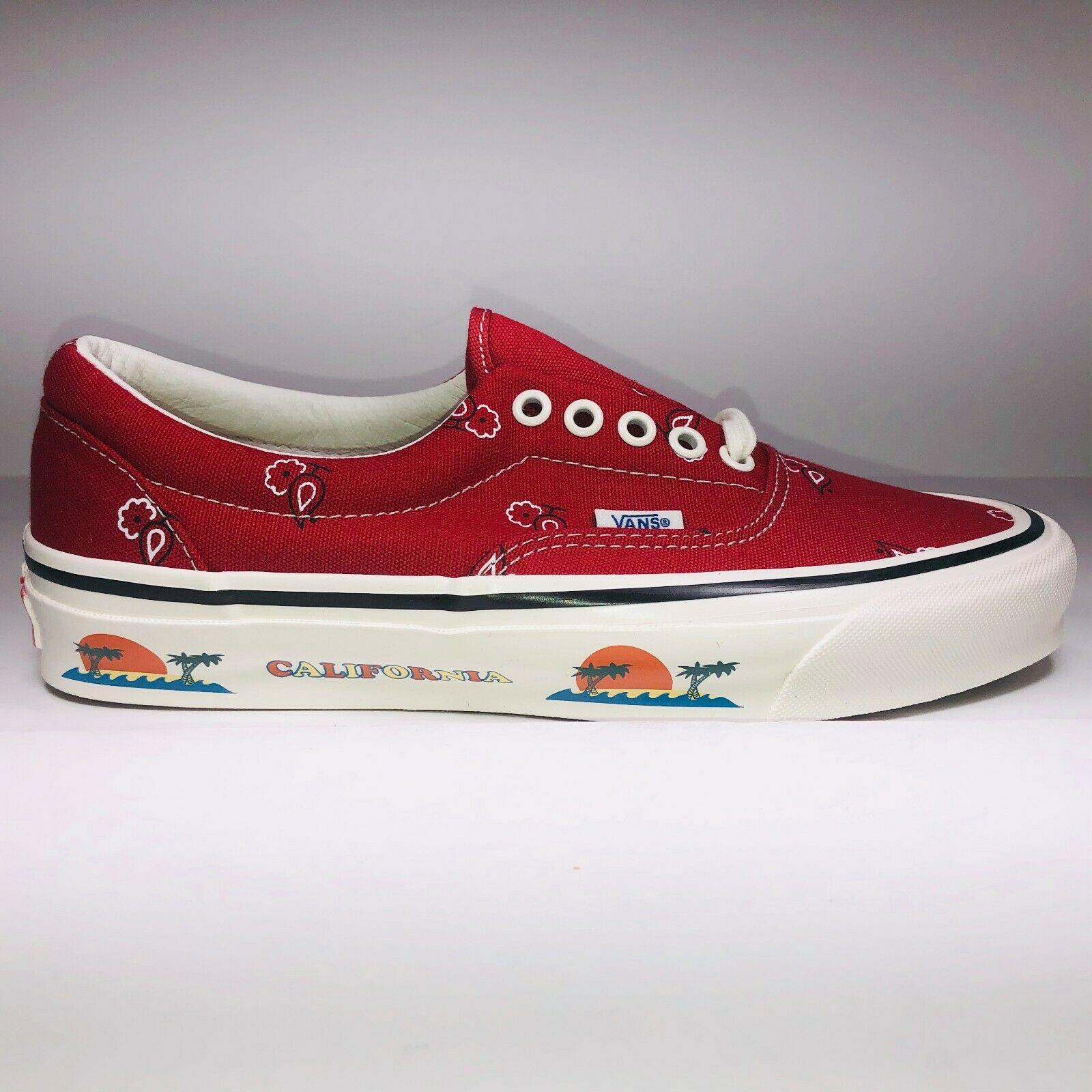 red bandana shoes vans