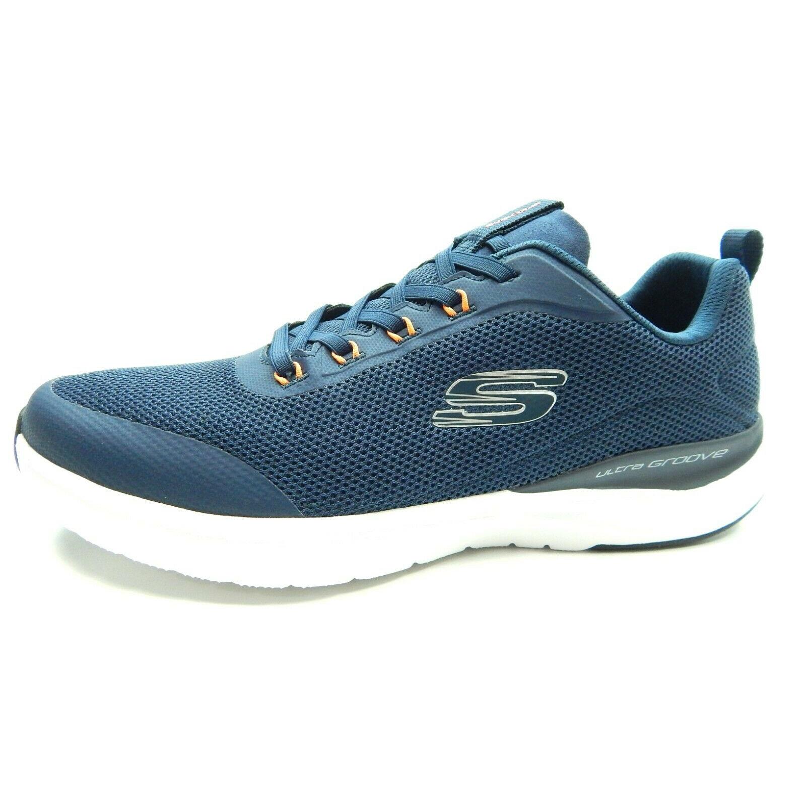 Skechers Ultra Groove Session Navy Air Cooled Memory Foam Men Shoes Size 13