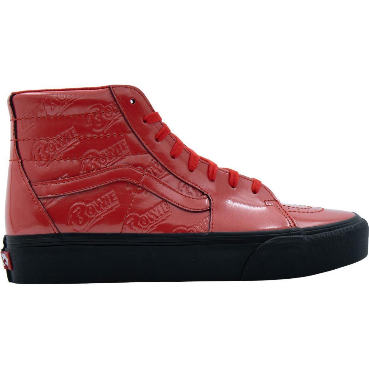 Vans x David Bowie Sk8 Hi Platform 2 Ziggy Stardust Red Skate Shoes Men`s 11.5