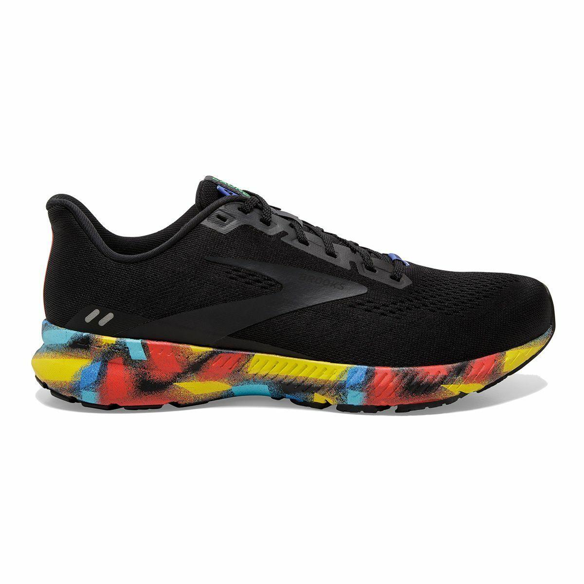 Brooks Men`s Launch 8 Run Victory Black Red Blue Running Shoes