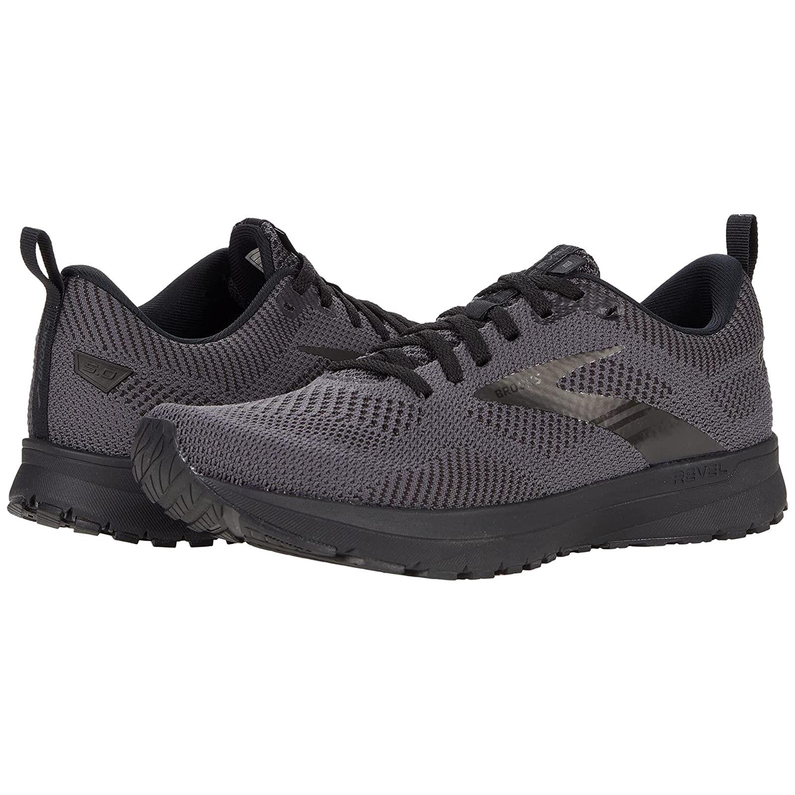 Man`s Sneakers Athletic Shoes Brooks Revel 5 Black/Ebony/Black