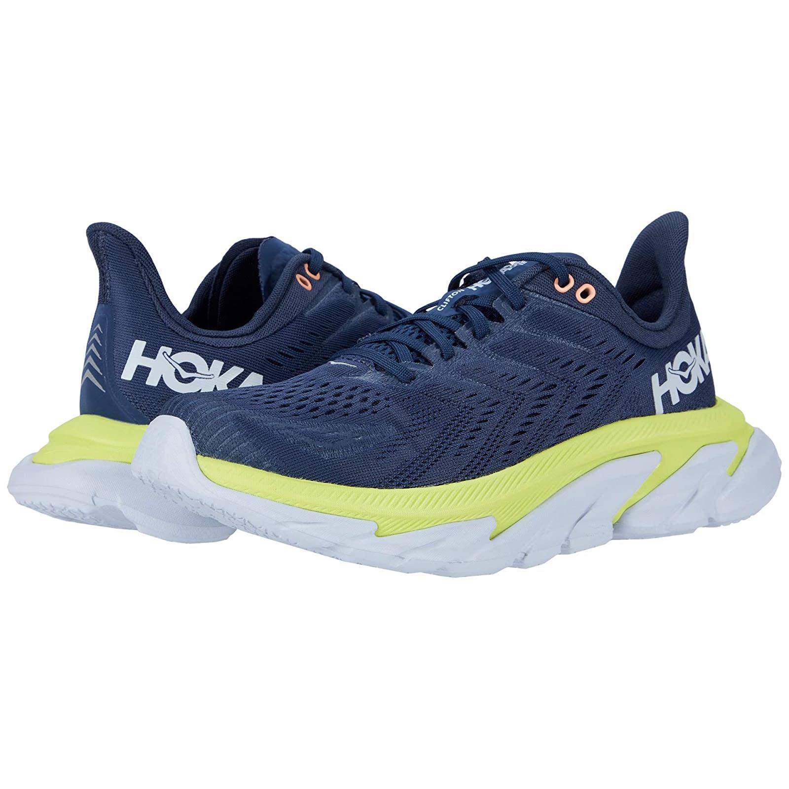 Woman`s Sneakers Athletic Shoes Hoka One One Clifton Edge Moonlit Ocean/Evening Primrose