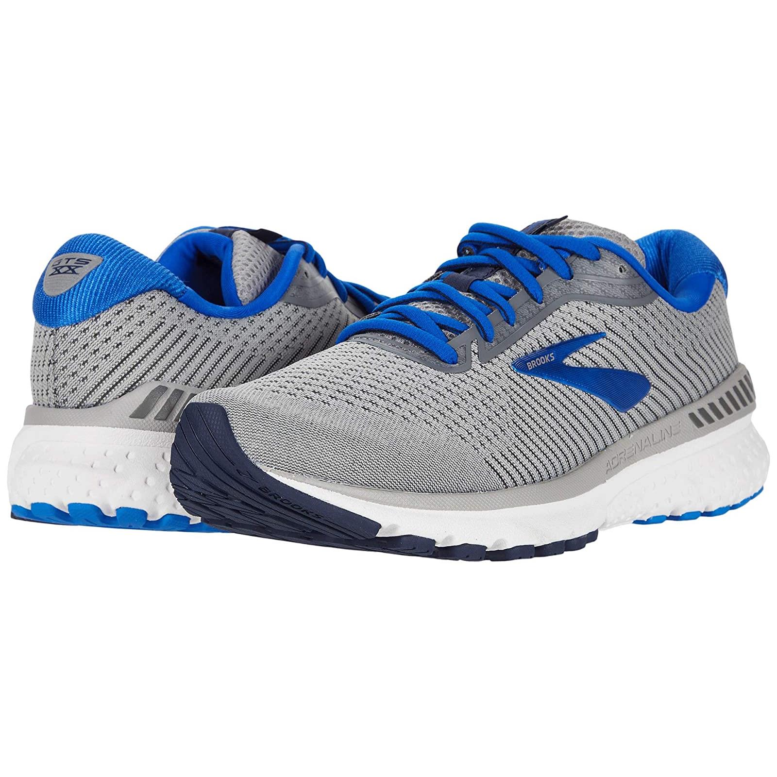 Man`s Sneakers Athletic Shoes Brooks Adrenaline Gts 20 Grey/Blue/Navy