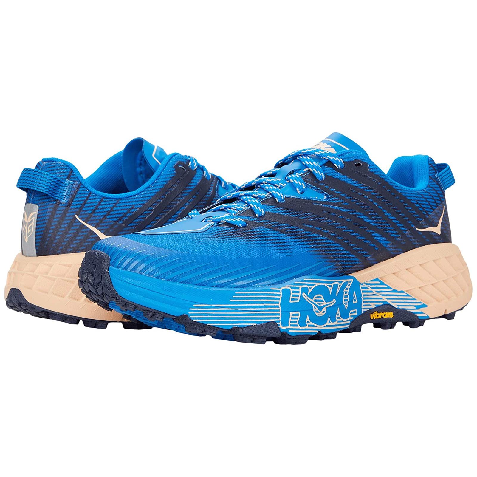 Woman`s Sneakers Athletic Shoes Hoka One One Speedgoat 4 Indigo Bunting/Bleached Apricot