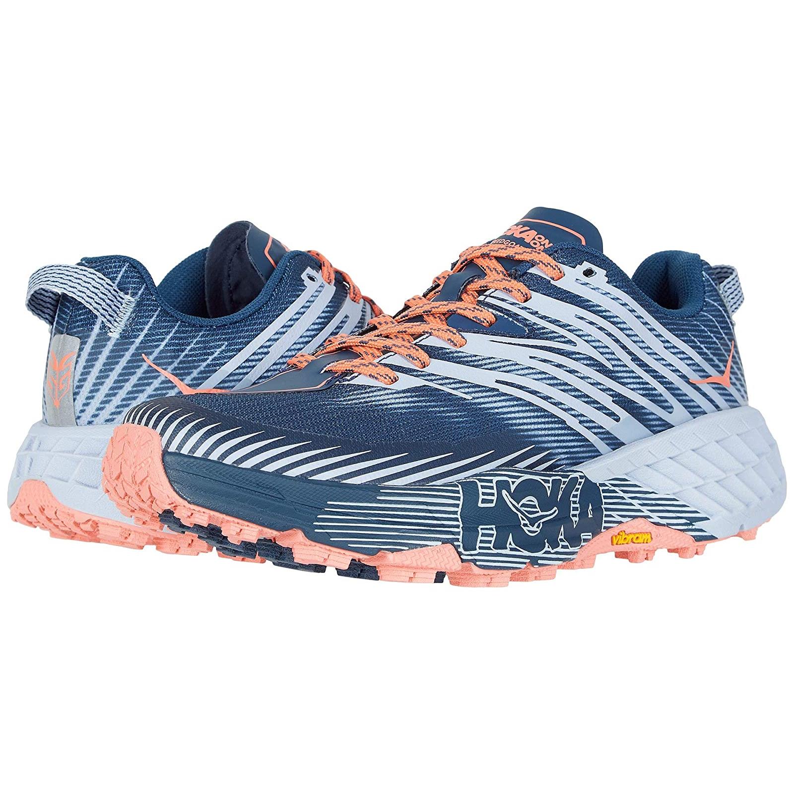 Woman`s Sneakers Athletic Shoes Hoka One One Speedgoat 4 Majolica Blue/Heather