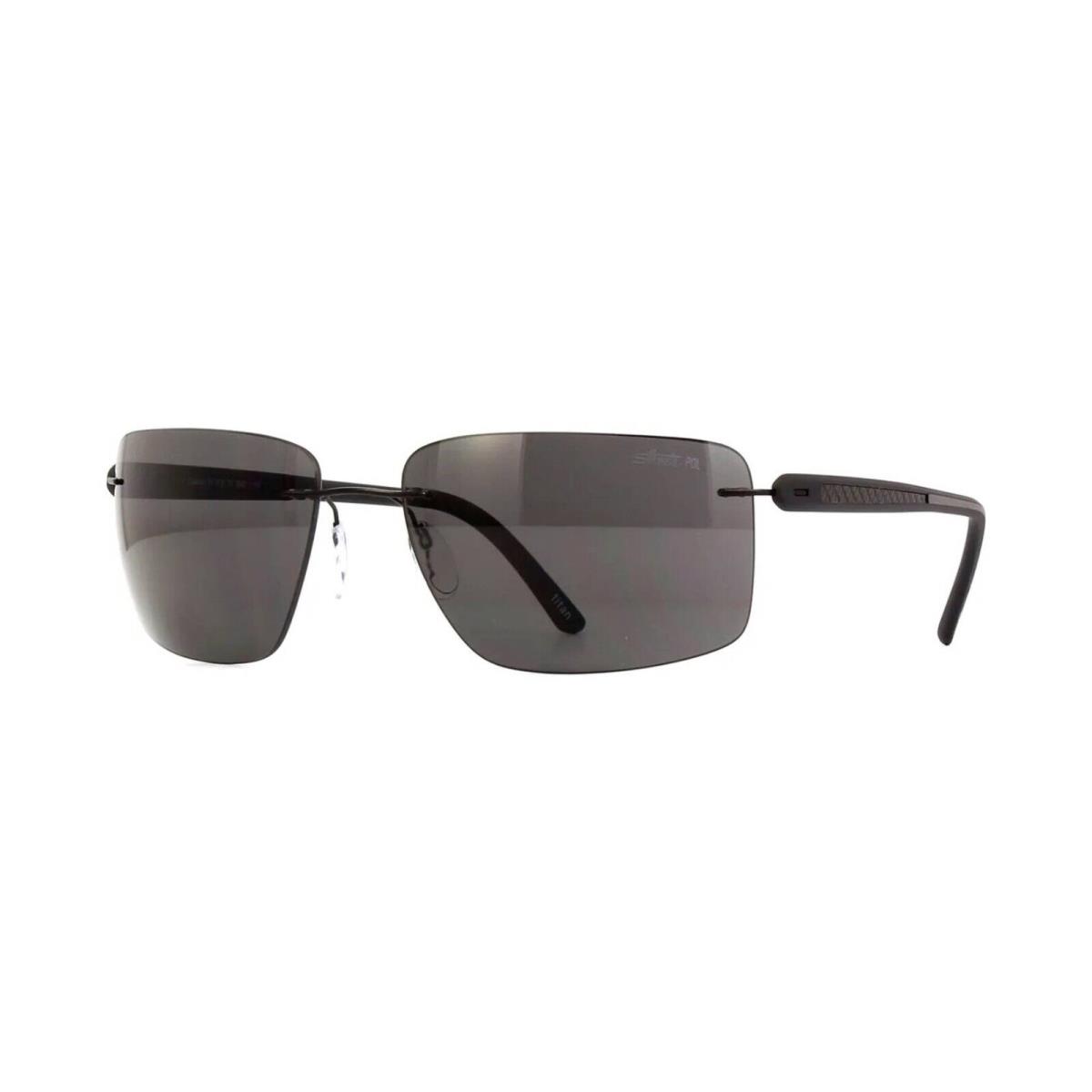 Silhouette Carbon T1 8722 Black/dark Grey Polarized 9040 Sunglasses
