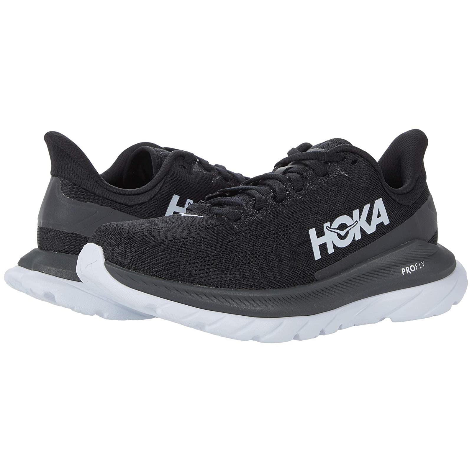 Woman`s Sneakers Athletic Shoes Hoka One One Mach 4 Black/Dark Shadow