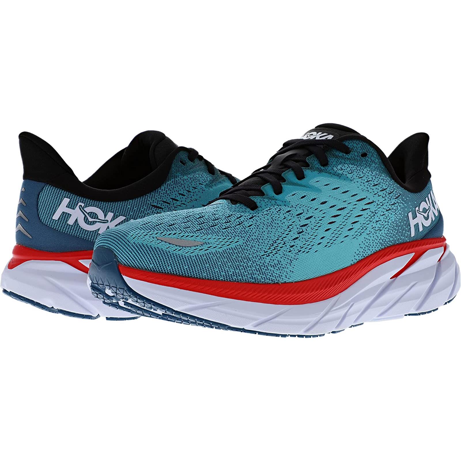 Man`s Sneakers Athletic Shoes Hoka One One Clifton 8 Real Teal/Aquarelle