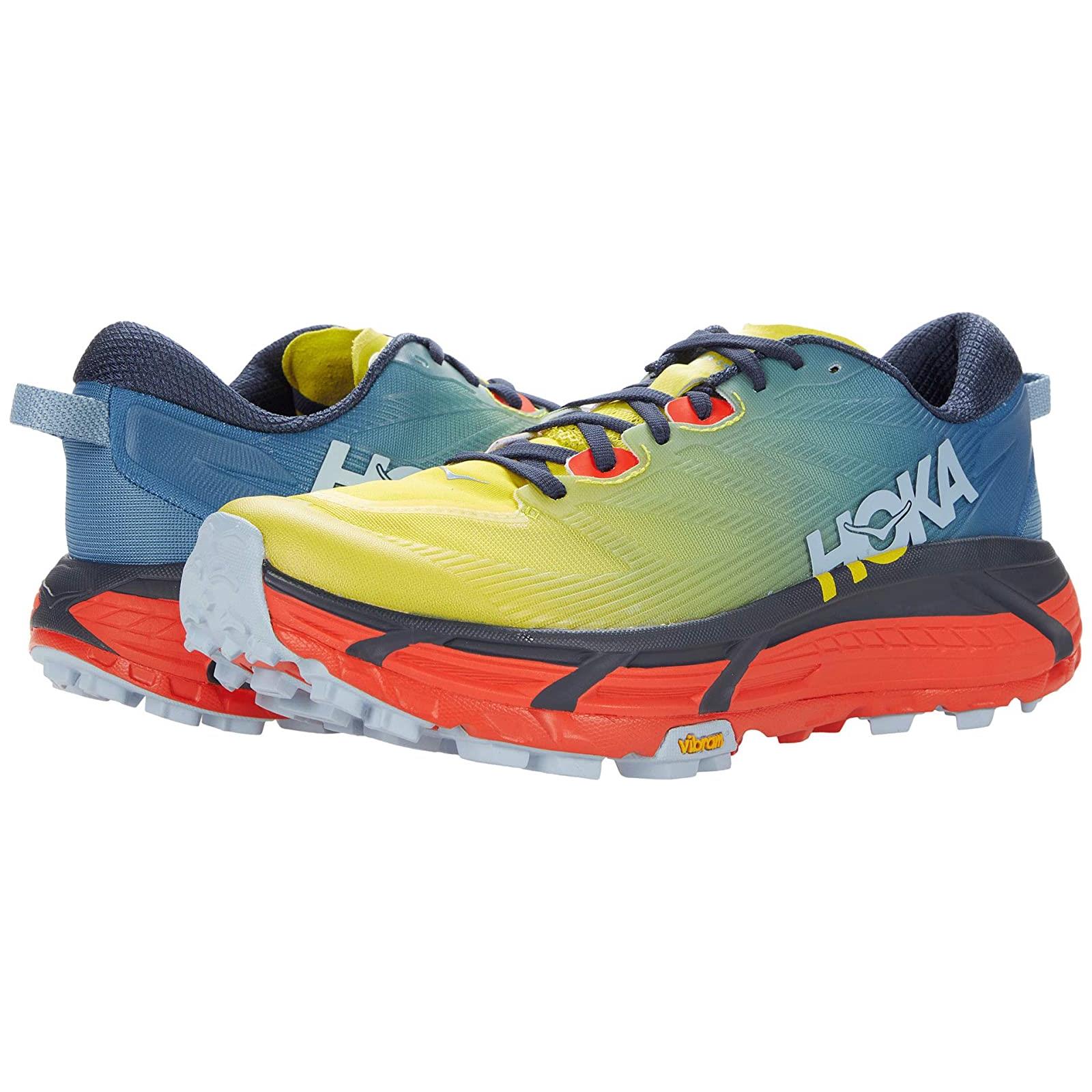 Man`s Sneakers Athletic Shoes Hoka One One Mafate Speed 3 Provincial Blue/Fiesta