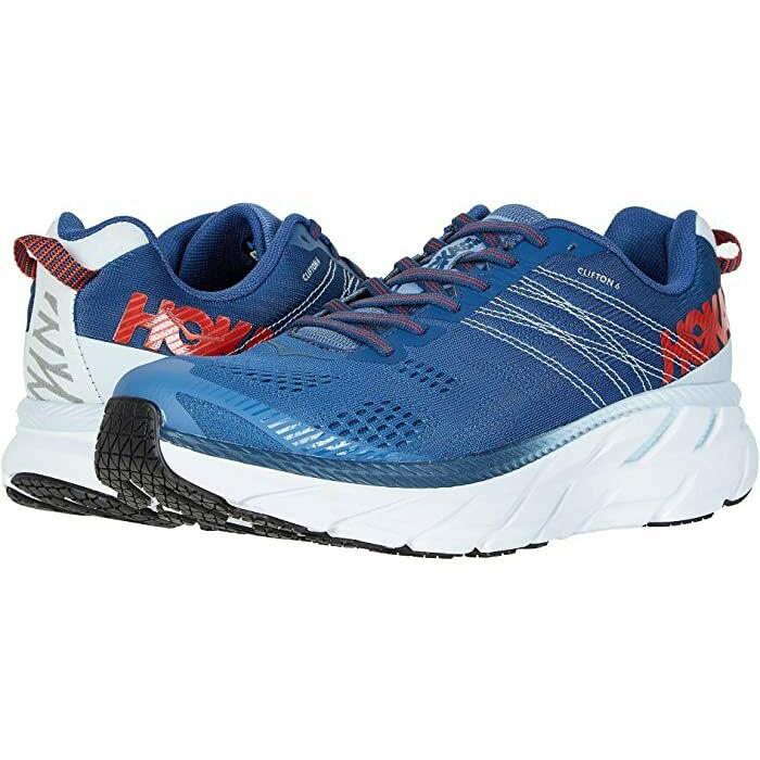 Hoka One One Men`s Clifton 6 Blue Running Shoe Size 10 M N1048
