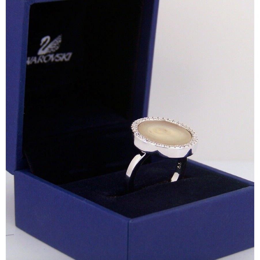 Swarovski Maestro Ring Silver with Blond Natural Stone Medium / 55/7 -1073793