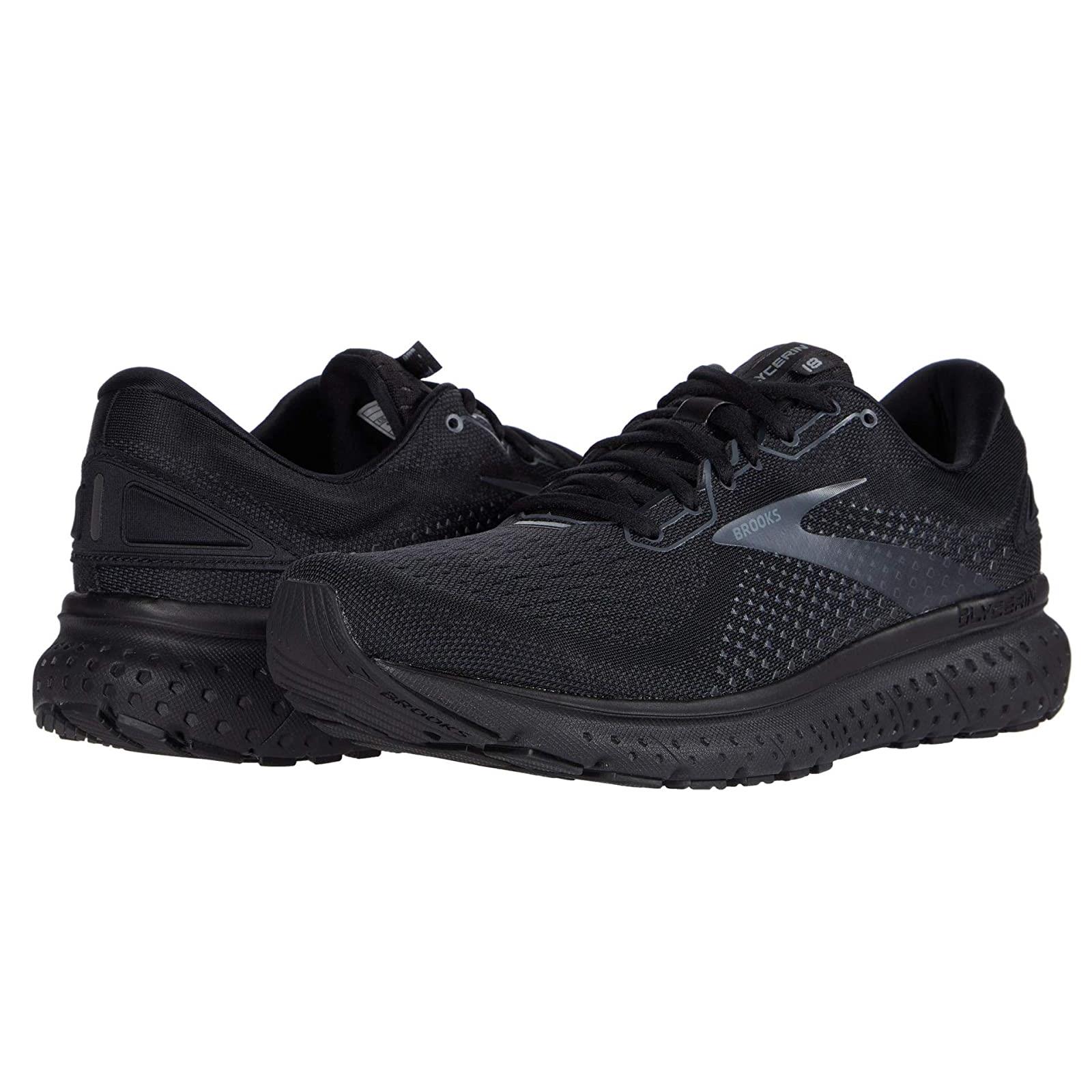 Man`s Sneakers Athletic Shoes Brooks Glycerin 18 Black/Ebony