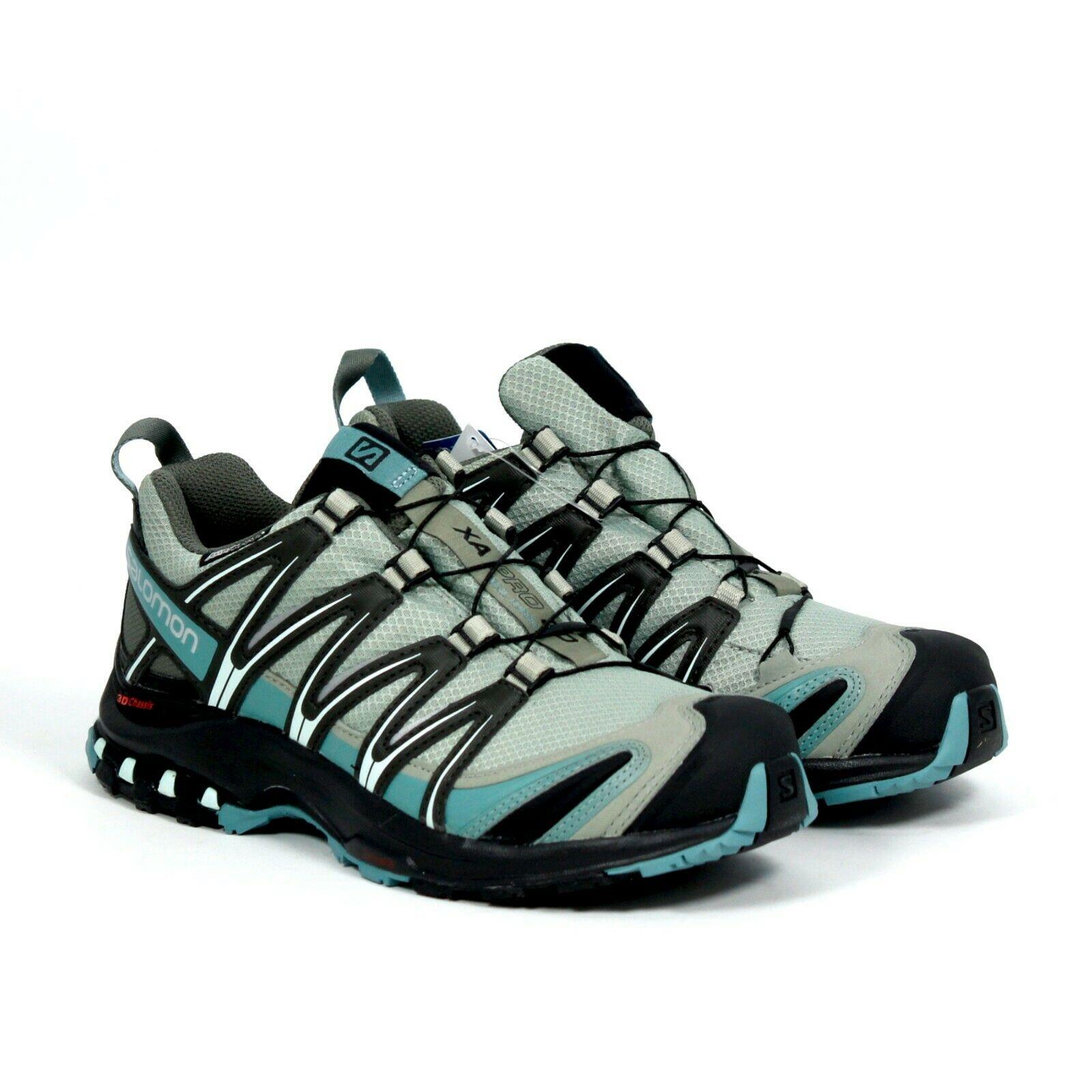 Salomon Womens XA Pro 3D Trail Running Low Top Shoes Shadow Artic Size 6.5