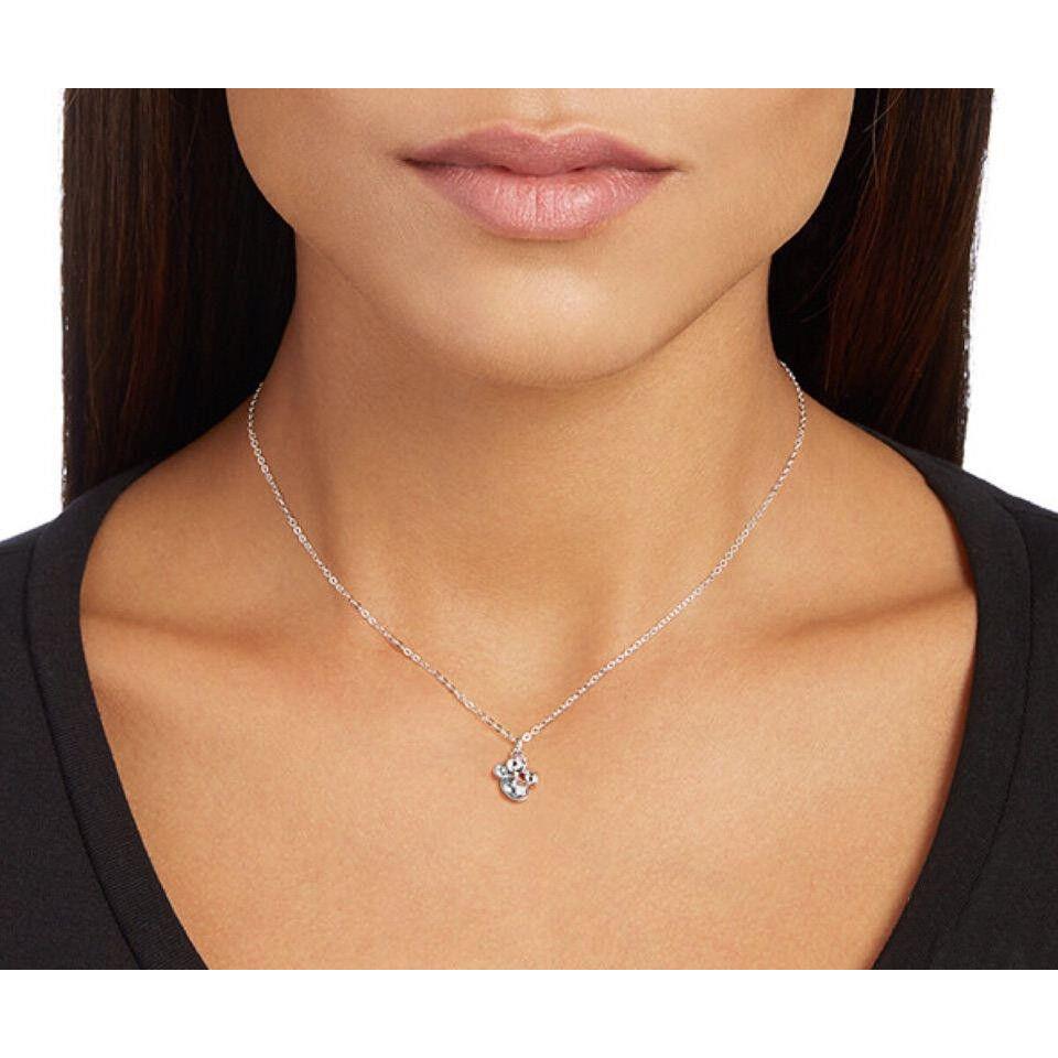 Swarovski Rosaline Crystal Pendant Calmly Rhodium Plated Necklace -5101327