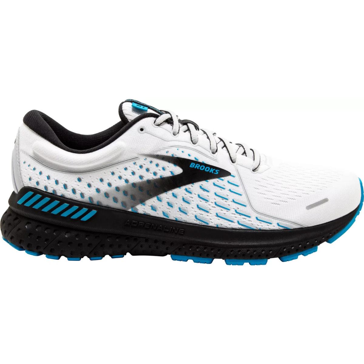 Brooks Adrenaline Gts 21 Men`s Running Shoes All Colors US Sizes 7-14 White/Grey/Atomic Blue