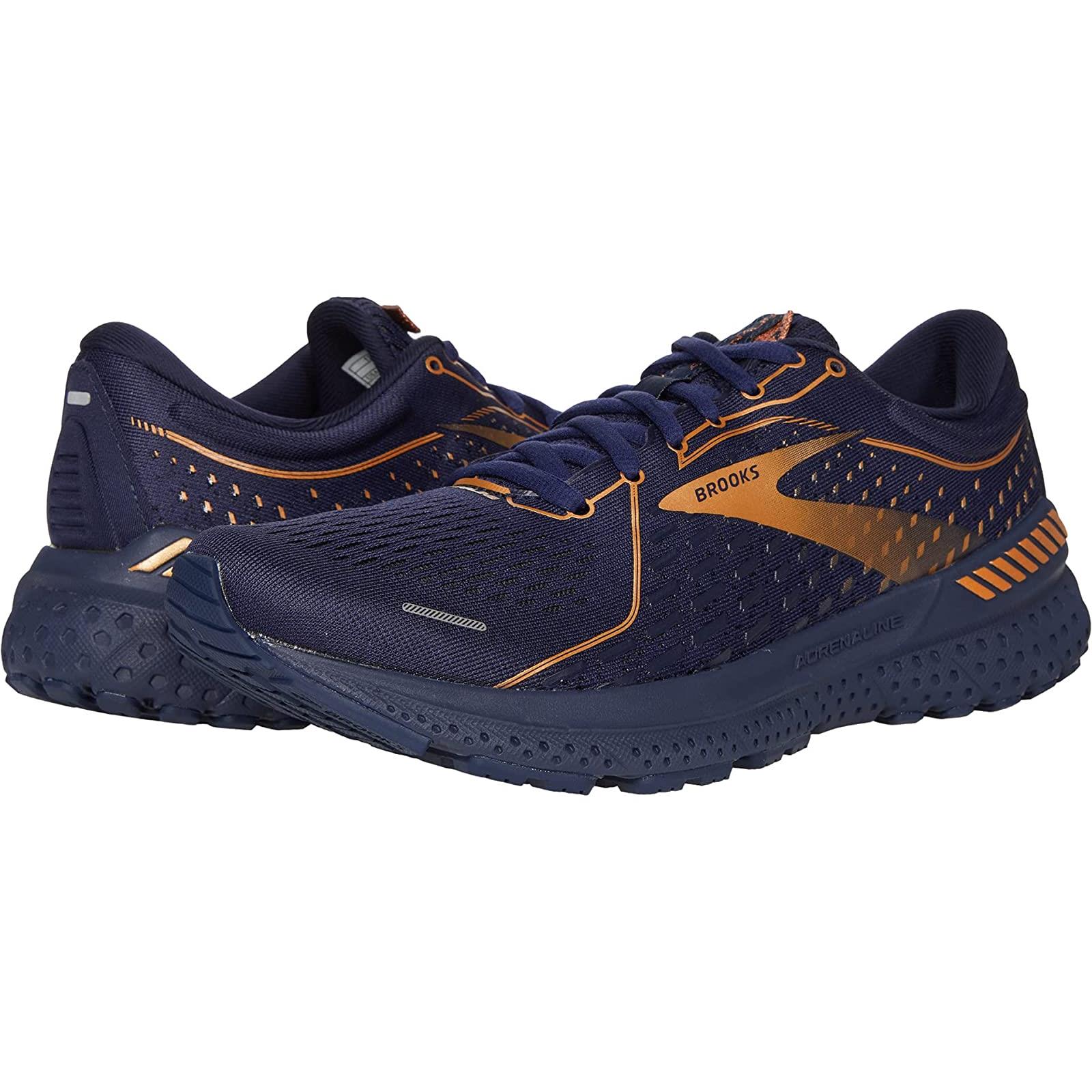 Woman`s Sneakers Athletic Shoes Brooks Adrenaline Gts 21 Navy/Black/Copper
