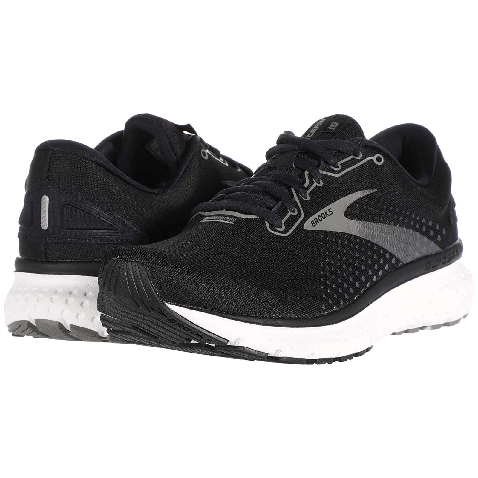 Woman`s Sneakers Athletic Shoes Brooks Glycerin 18 Black/Pewter/White