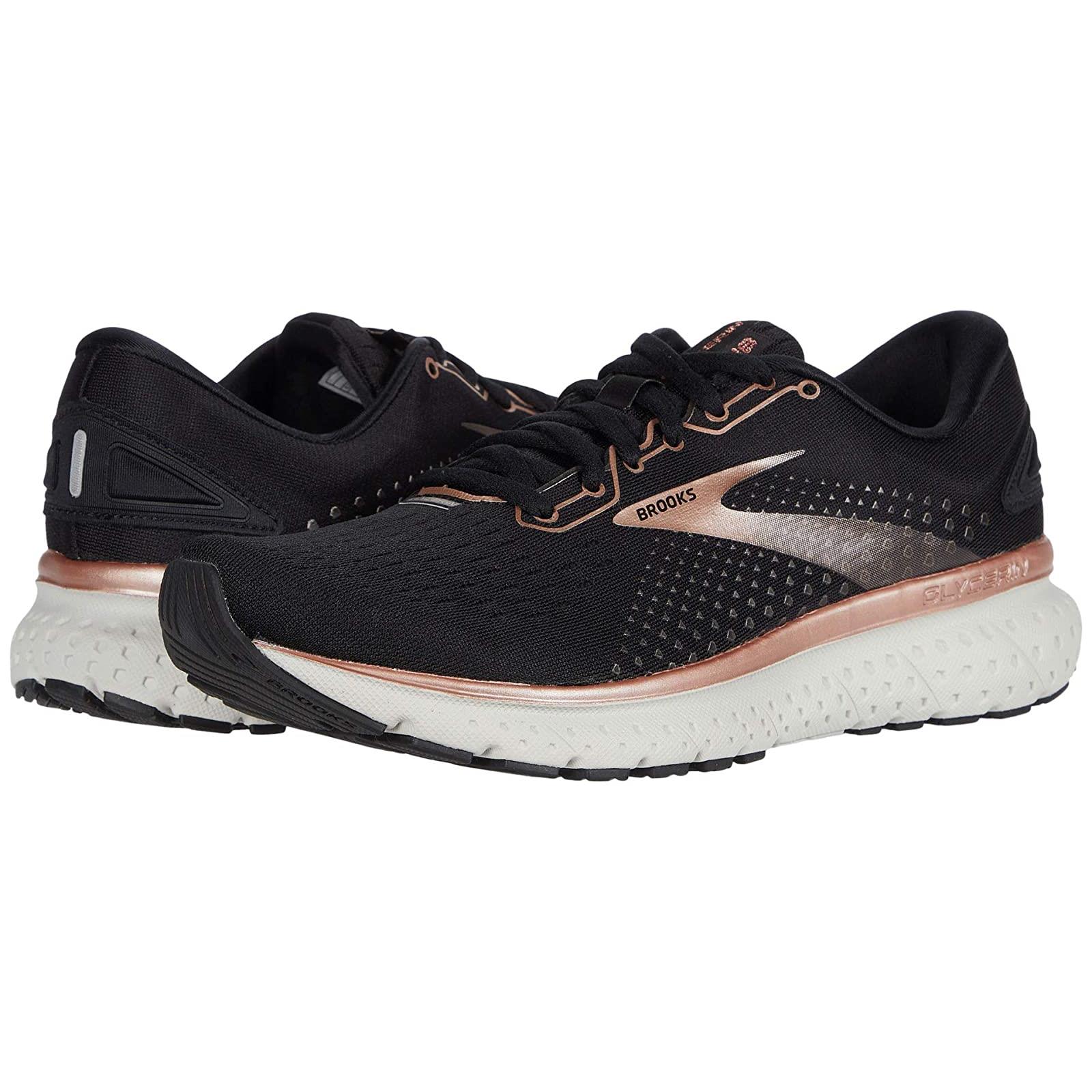 Woman`s Sneakers Athletic Shoes Brooks Glycerin 18 Black/Rose Gold/Grey