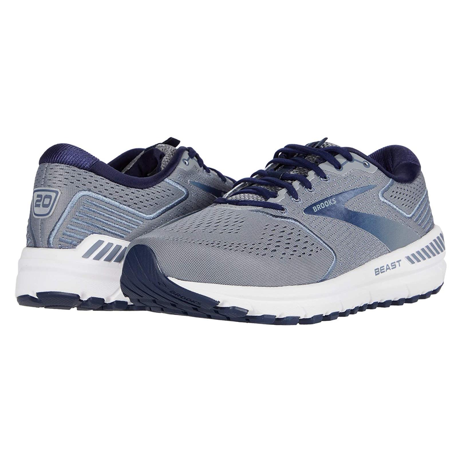 Man`s Sneakers Athletic Shoes Brooks Beast `20 Blue/Grey/Peacoat