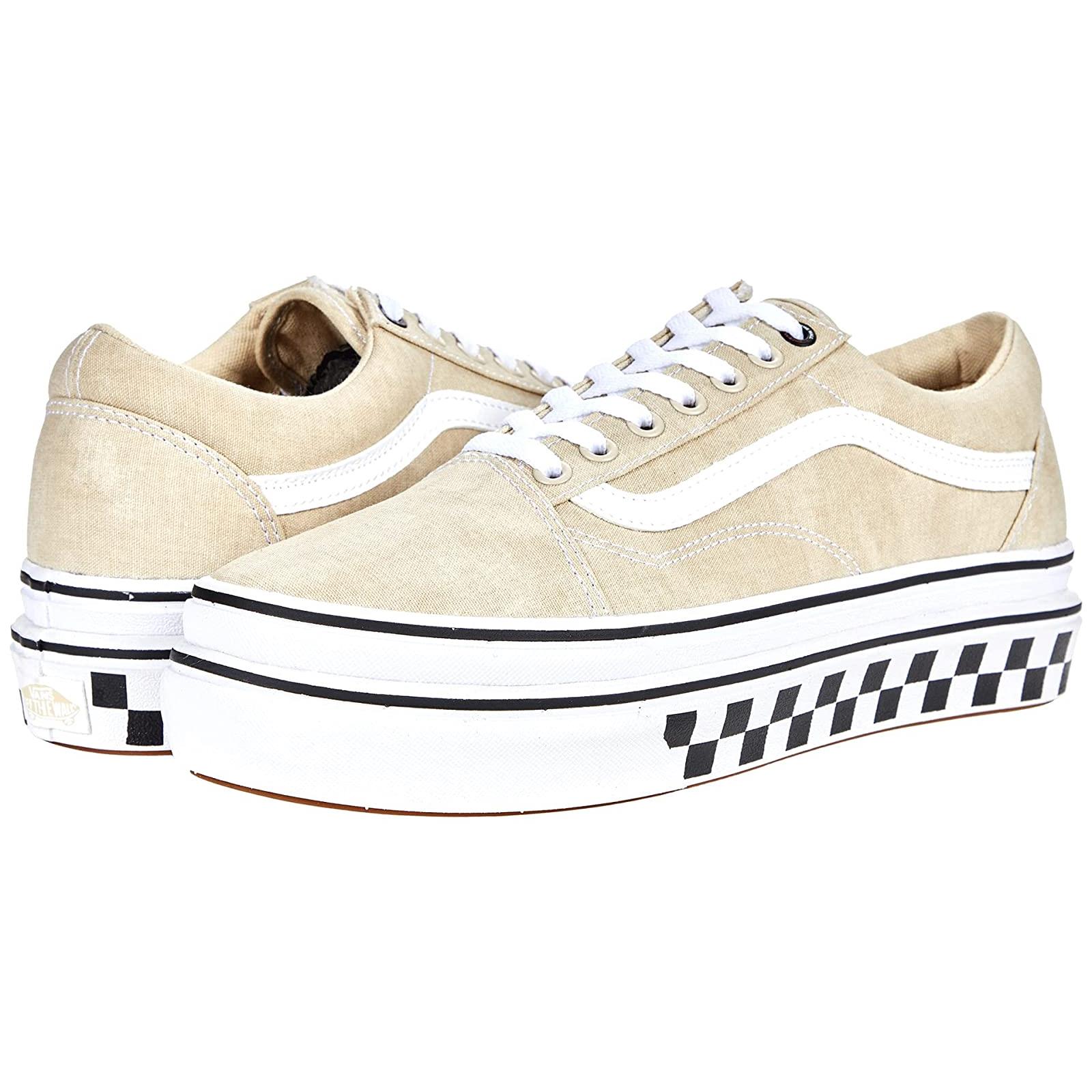 Adult Unisex Sneakers Athletic Shoes Vans Super Comfycush Old Skool (Canvas) Sandshell/True White
