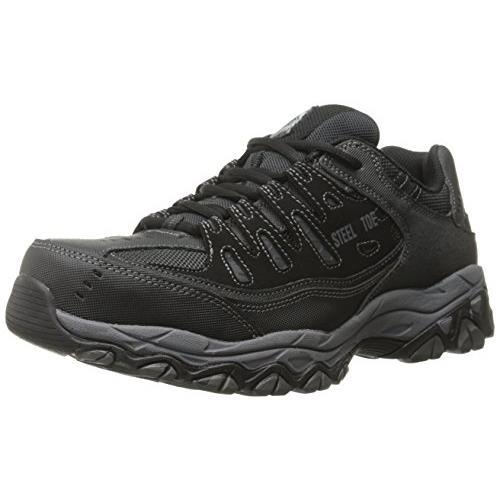 Skechers For Work 77055 Cankton Athletic Steel Toe - Choose Sz/col Black/Charcoal