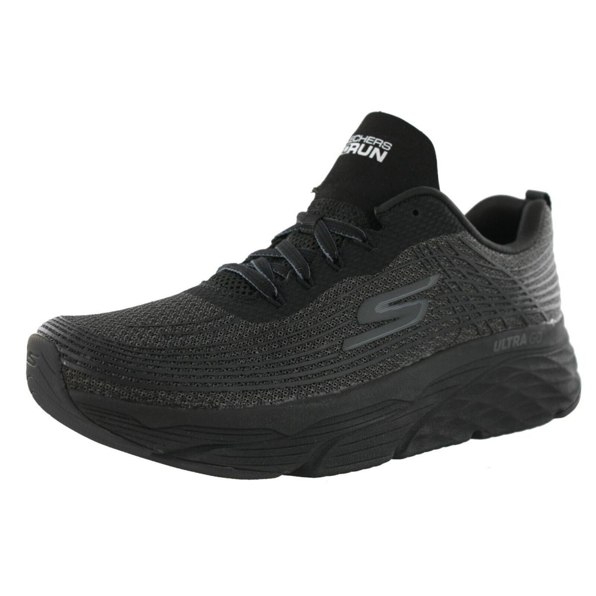 Skechers Men`s Max Cushioning Elite 54430BBK Lace-up Running Shoes BLACK BLACK