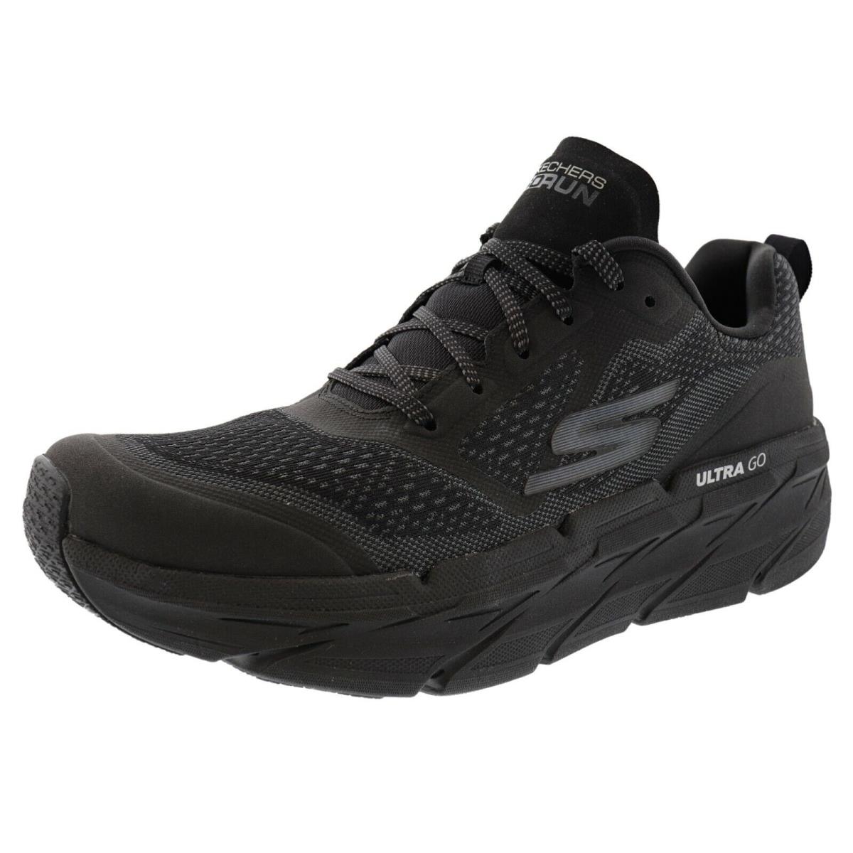 Skechers Men Max Cushioning Ultra GO Premier Vantage Walking Running Shoes BLACK / CHARCOAL