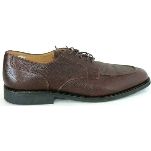 Brooks Brothers 346 Men`s Split Toe Size 11.5D Textured Leather Shoes Brown