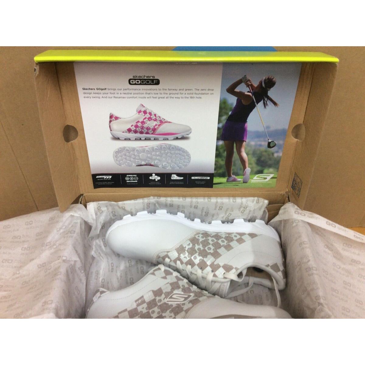 2013 Skechers Go Golf Women s Shoes Size 6.5 White Natural E1