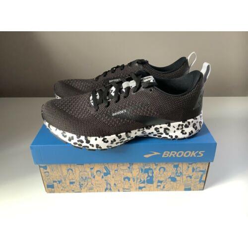 brooks revel 4 snow leopard size 8