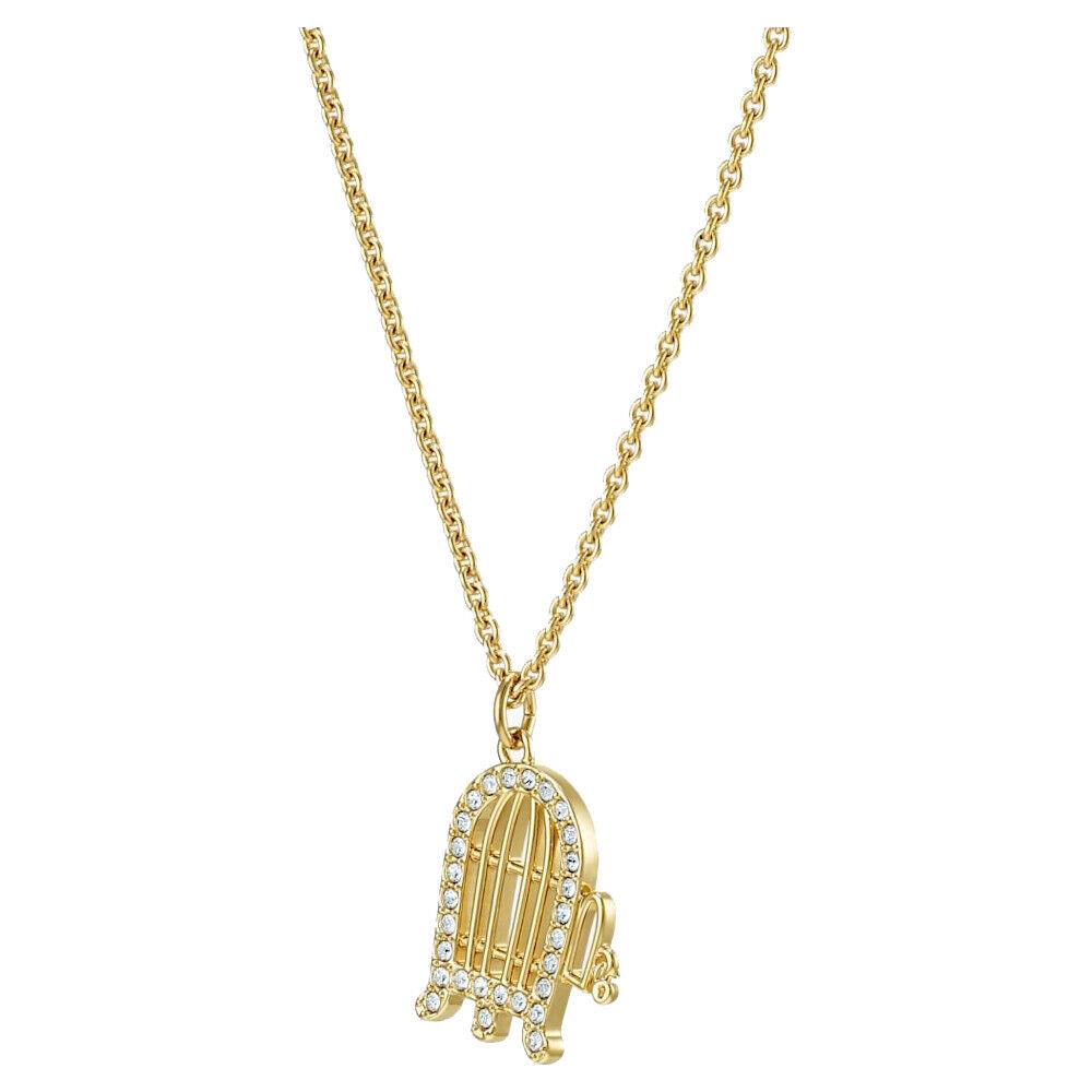 Swarovski Looney Tunes Tweety`s Cage Pendant Yellow Gold Tone -5487549