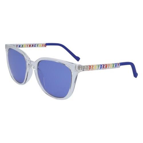 Dkny DK510S 101 Clear Pride Sunglasses with Blue Lenses Dkny Case