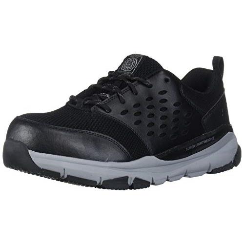 Skechers Men`s Soven Sr Construction Shoe - Choose Sz/col Black/Grey