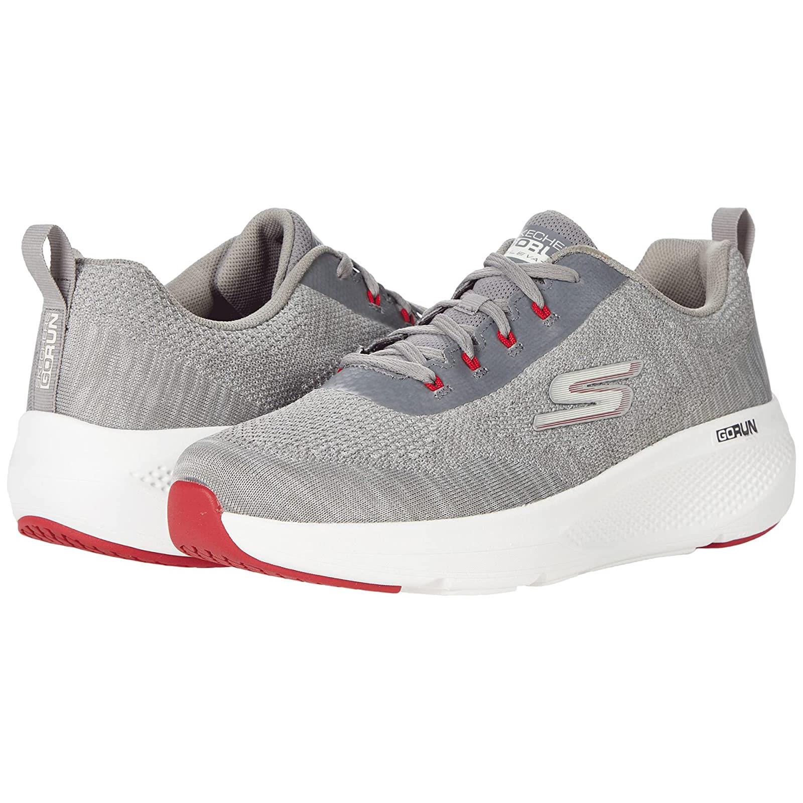 Man`s Sneakers Athletic Shoes Skechers Go Run Elevate - 220187 Grey/Red