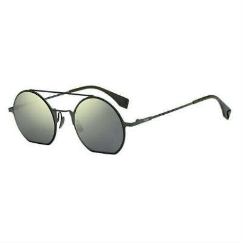 Fendi Sunglasses FF 0291/S 1EDQU 48-22-140 Green / Yellow Green Flash Grey Italy