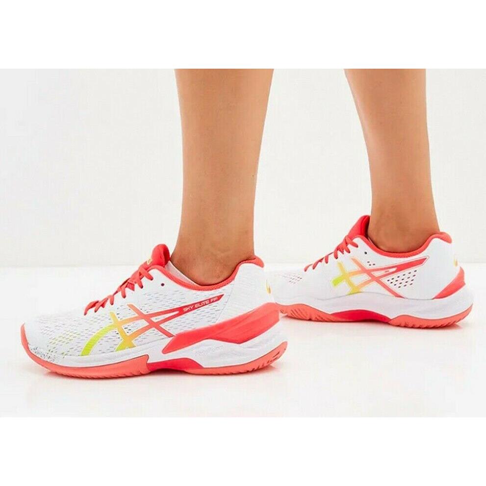 Asics Sky Elite Ff 1052a024 100 Whitelaser Pink Women`s Tennis Volleyball Shoes Asics Shoes 0069