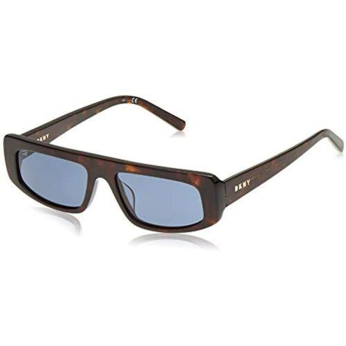 Dkny DK518S Dark Tortoise Rectangular Sunglasses with Blue Lens Dkny Case - Frame: , Lens: Blue, Manufacturer: