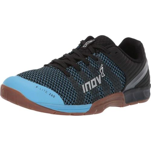 Inov-8 F-lite 260 Knit Cross Training Comfort Athletic Walking Travel Shoes Blue/Gum