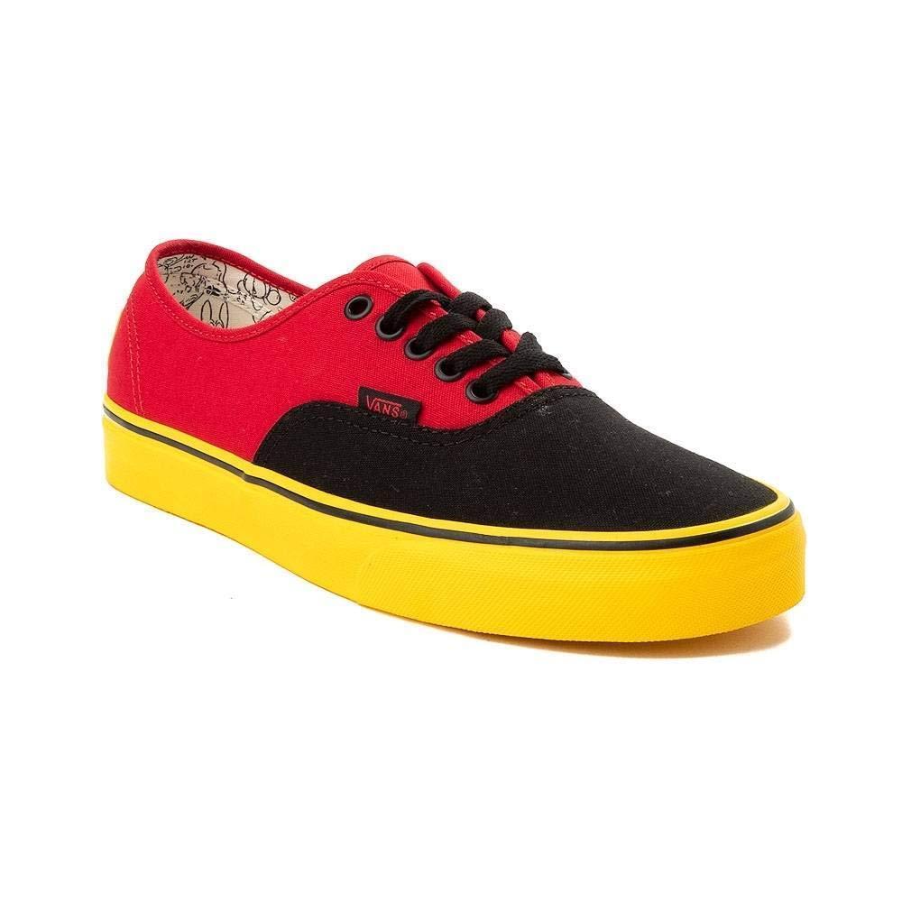 Vans Disney Mickey Red Yellow White Size 4 Mens Sneakers