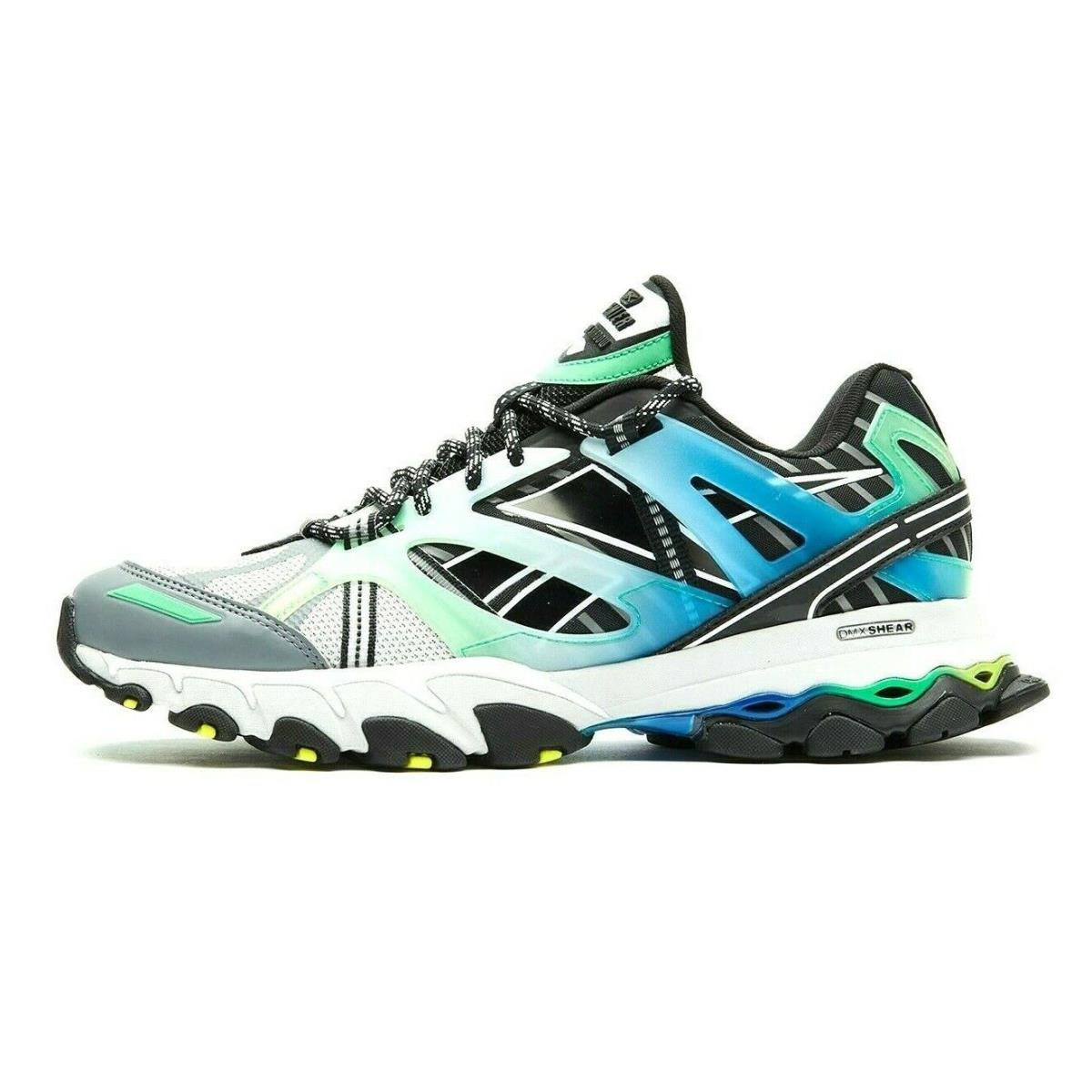 Men`s Reebok Dmx Trail Shadow Steel Green/black/bottle Green FV5632 Running Shoe