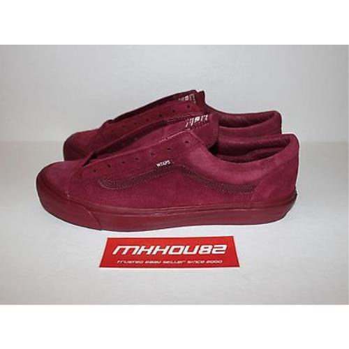 Wtaps Vans Vault OG Style 36 LX Burgundy Red Casual Shoes Era Size 12