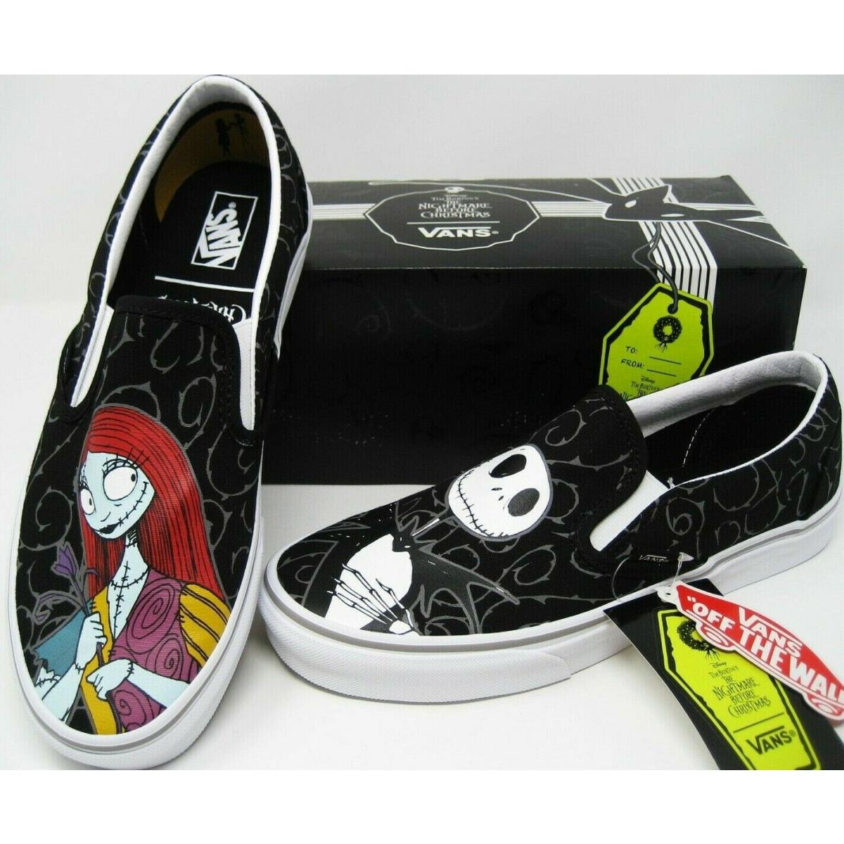 jack and sally vans slip ons