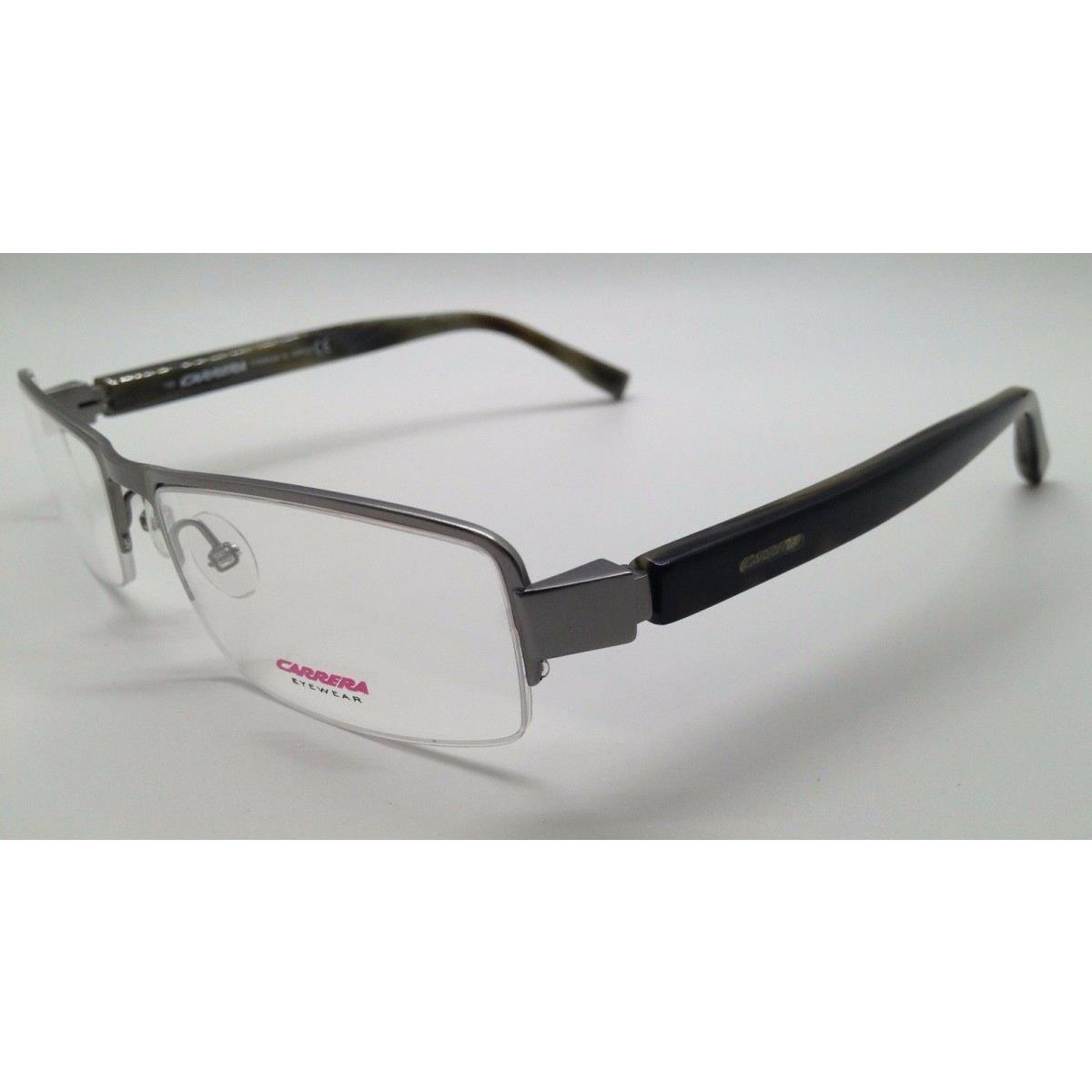 Carrera CA 7423 Gunmetal Tortoise Ids Eyeglasses Frame 56-18-135 Semi Rimless RX