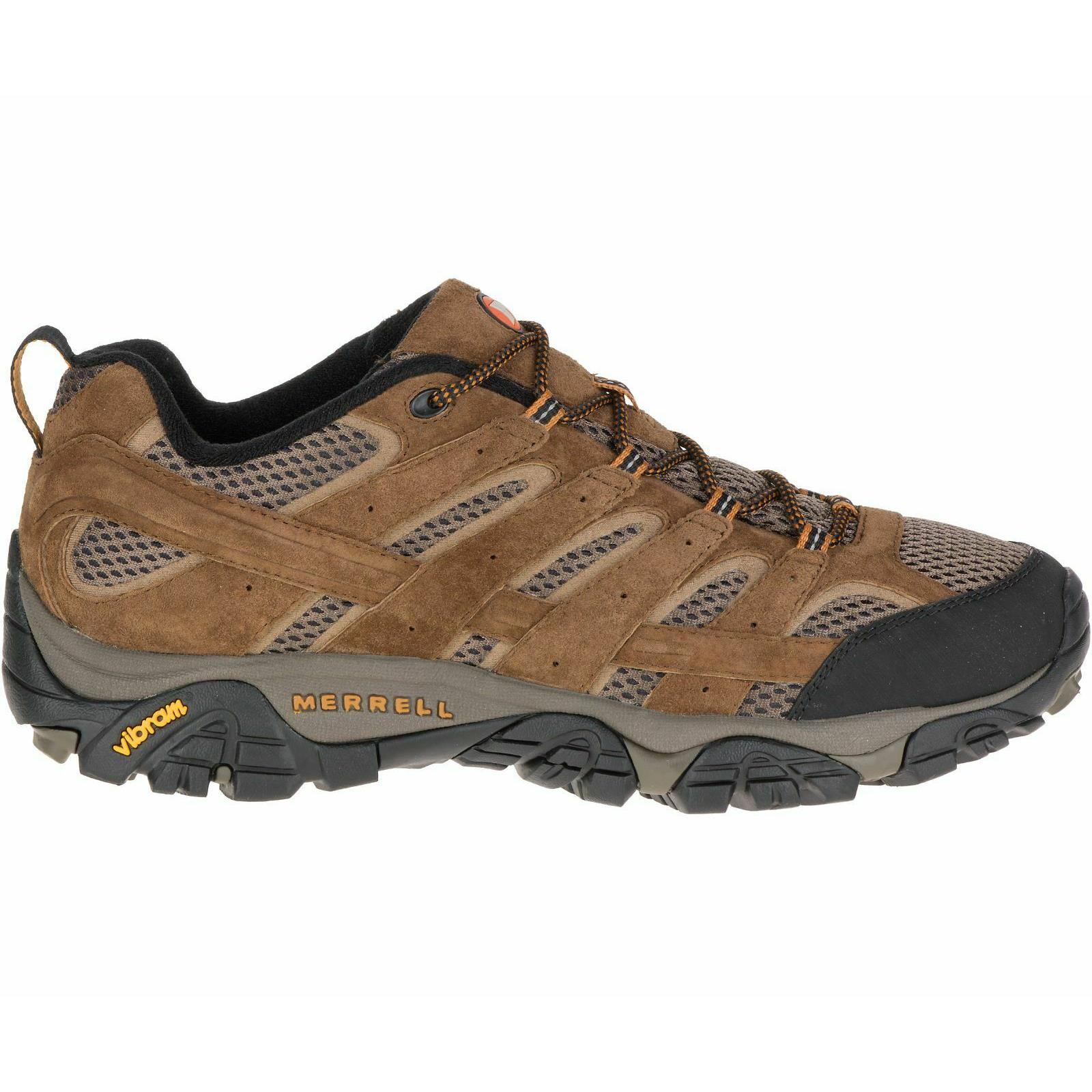 Merrell Men`s Shock Absorbing Hiking Athletic Lightweight Leather Shoes Earth