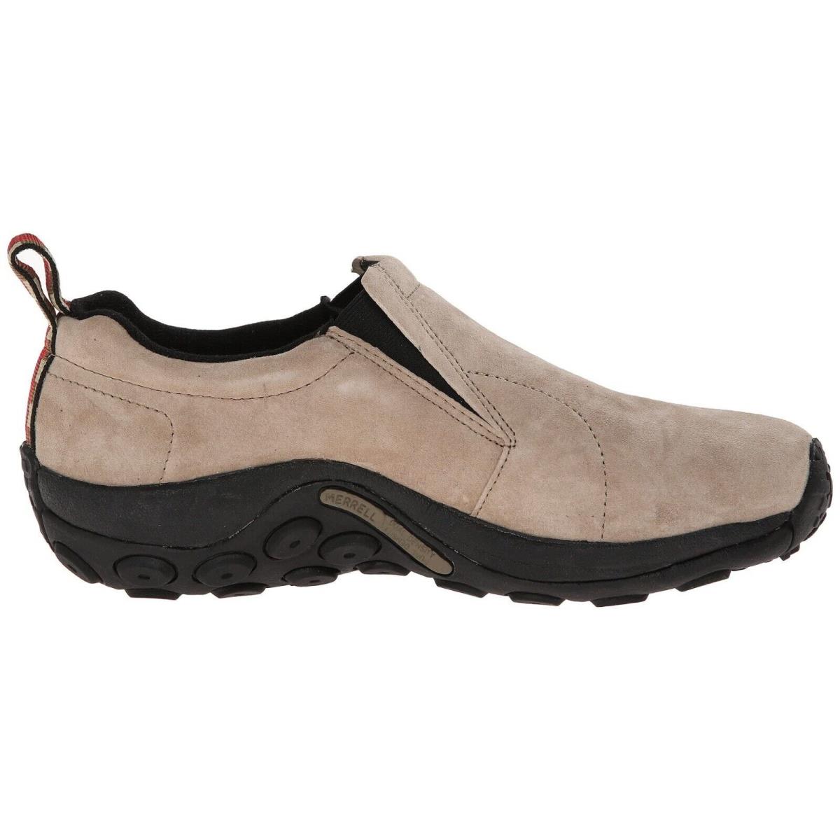 Merrell Jungle Moc Water Resistant Shock Absorbing Suede Slip-on Men`s Shoes Taupe